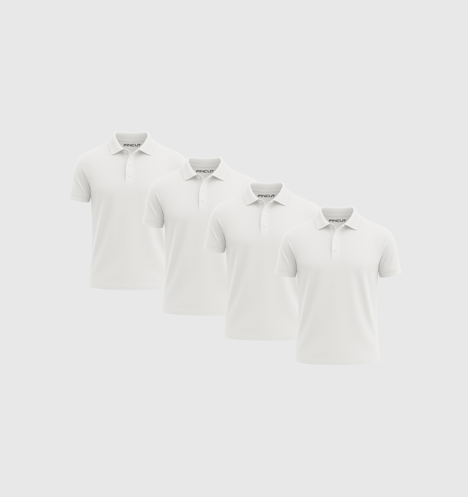 Pack de 4 Polos - Blanc