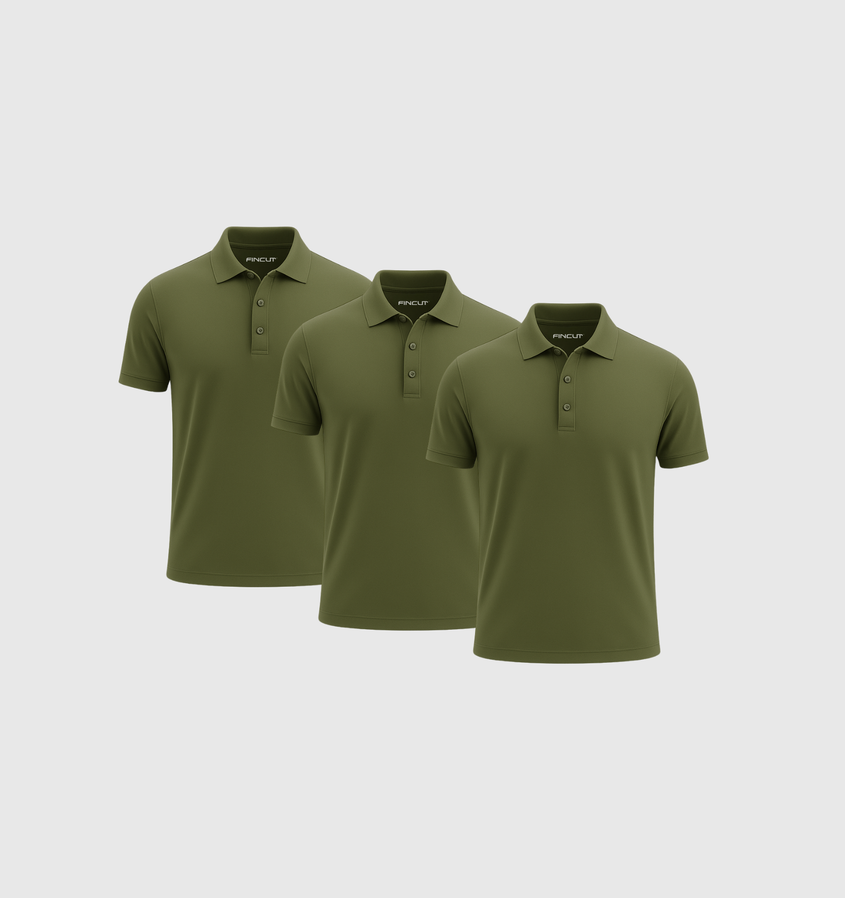 Pack de 3 Polo - Kaki