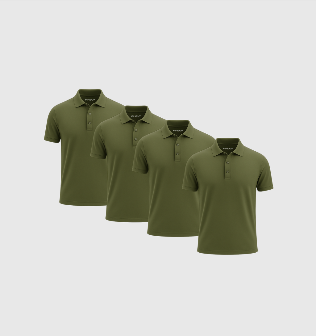 Pack de 4 Polos - Kaki