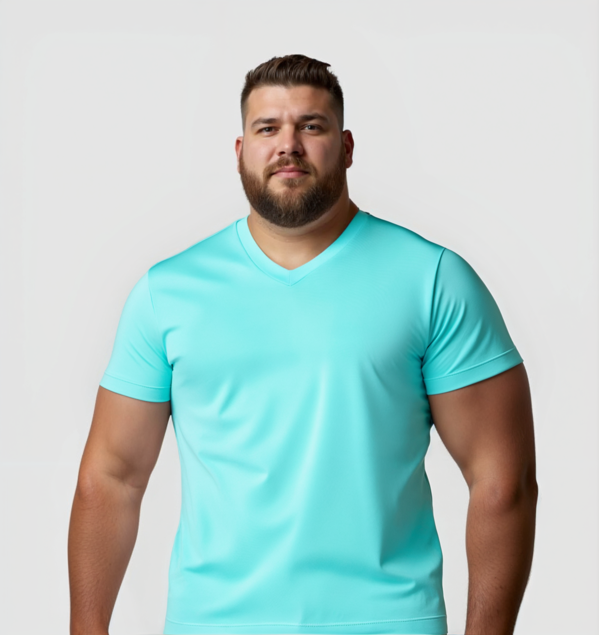 Pack de 2 Col V - Bleu turquoise